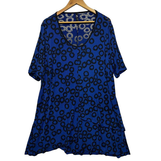 Taking Shape Print Dress - Size M