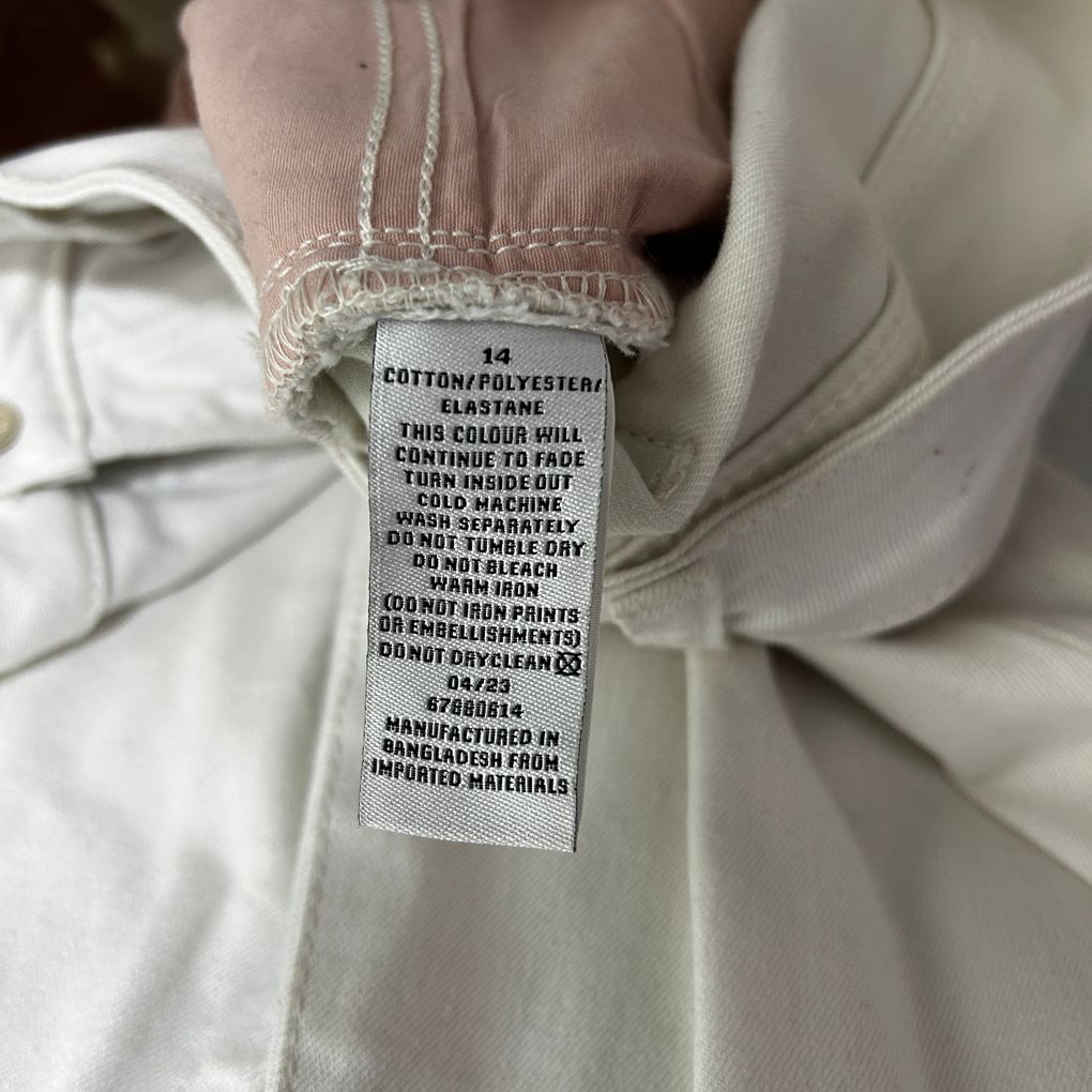 Target White Skinny Crop Jeans - Size 14