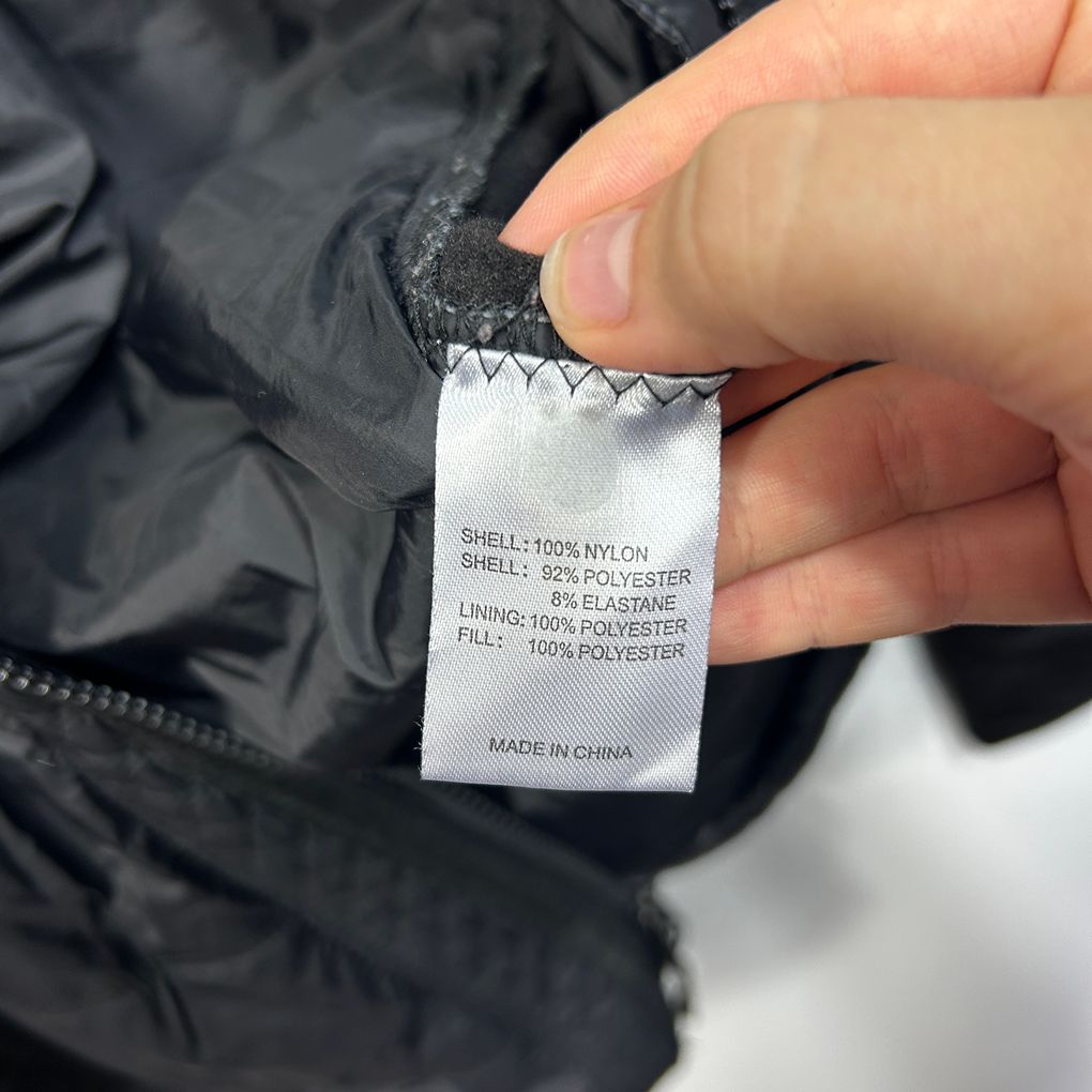 Virtuelle Black Plus Size Quilted Hooded Jacket - Size 18