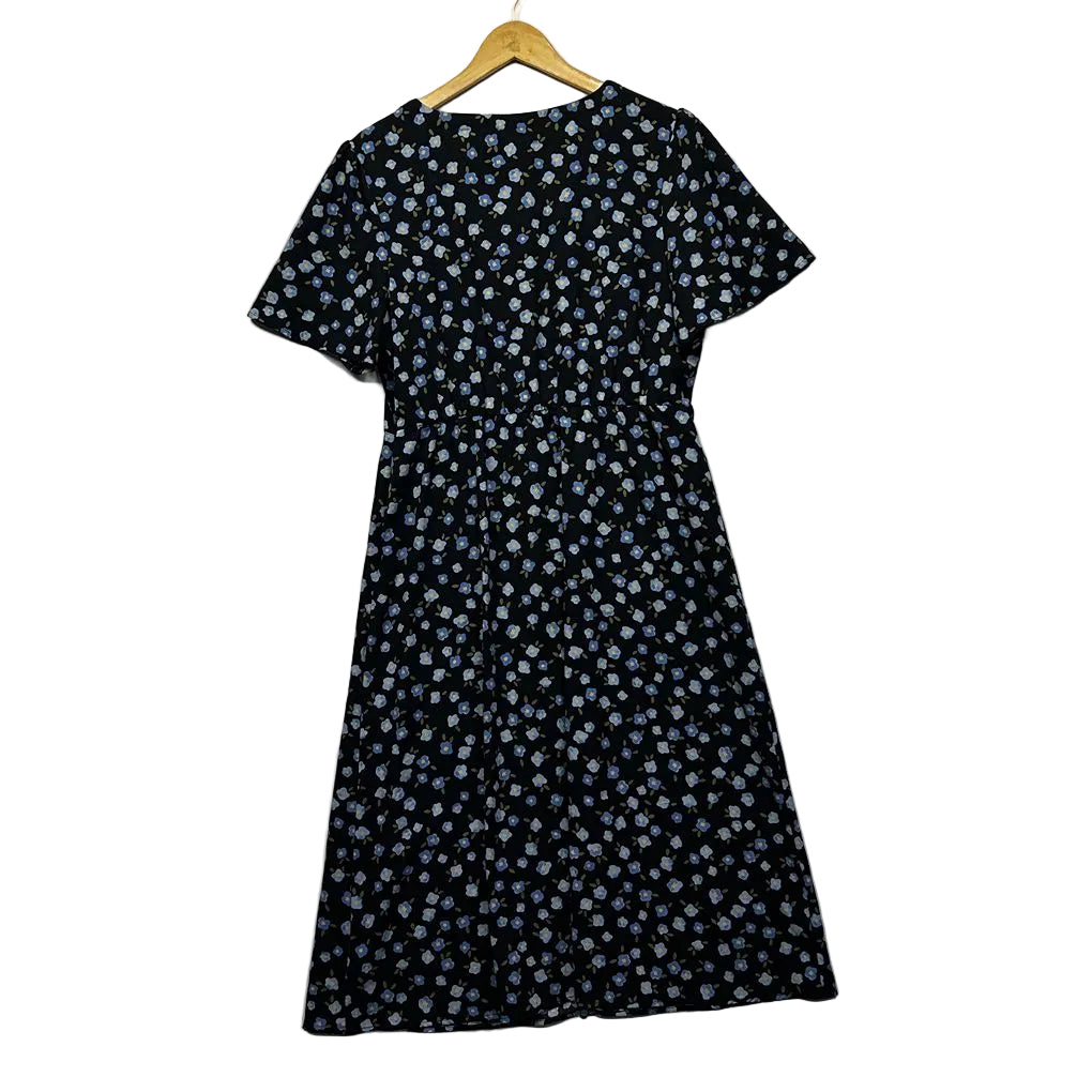 Princess Highway Navy Floral Dress - Size 16