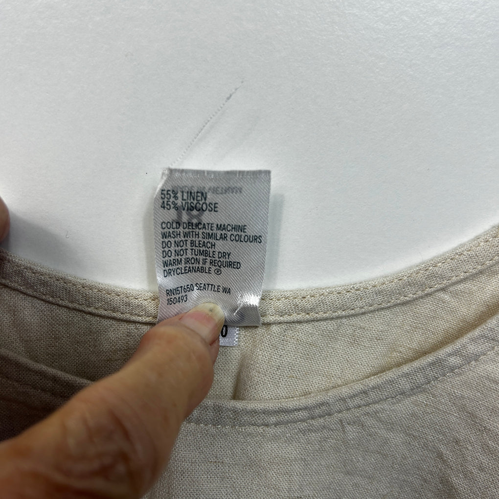 Anko Beige Linen Tank Top - Size 18
