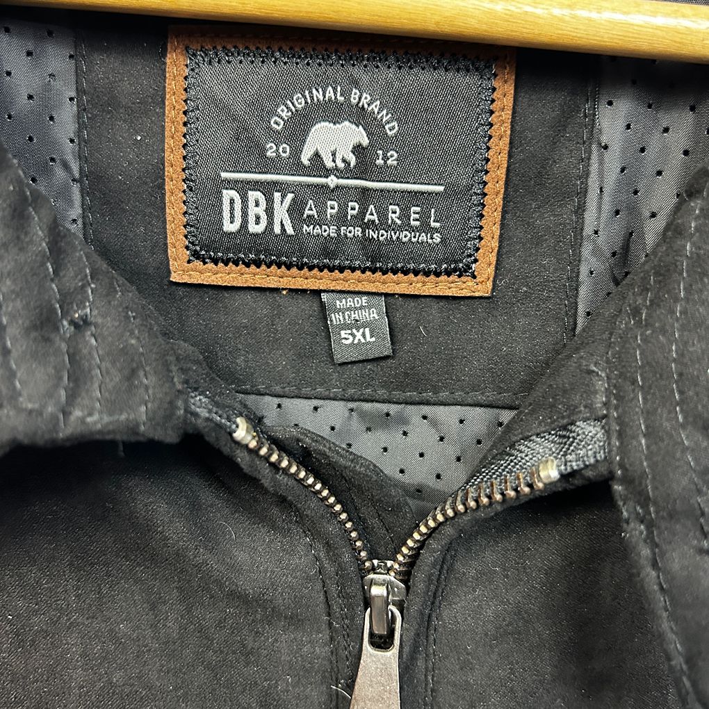 DBK Apparel Black Mens Jacket - Size 5XL