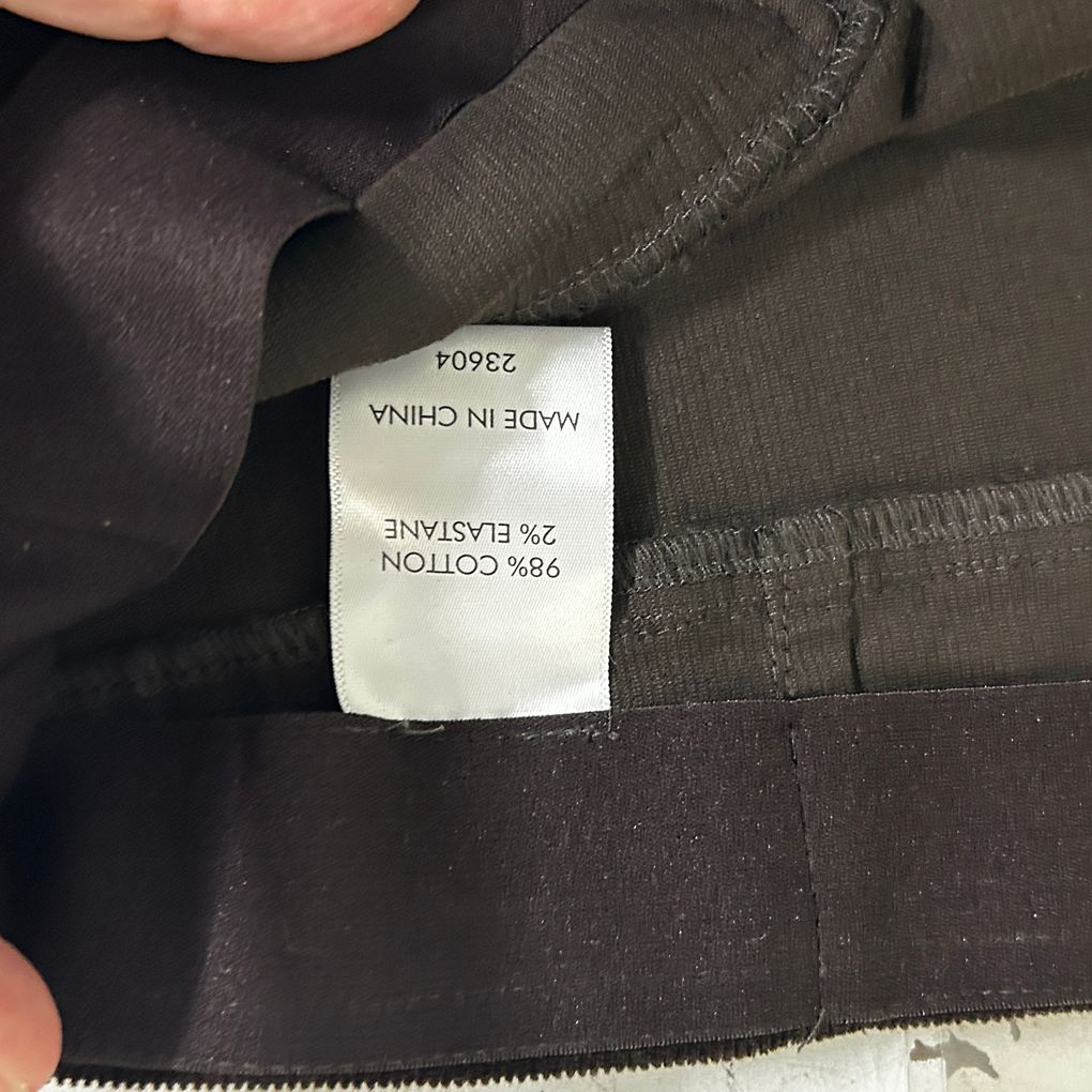 Suzanne Grae Black Corduroy Cotton Pants - Size 2XL