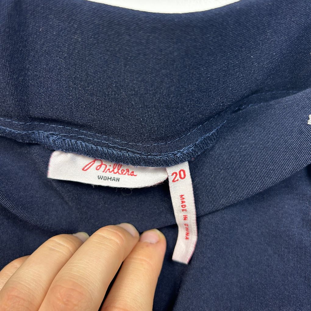 Millers Navy Plus Size Pull On Pants - Size 20