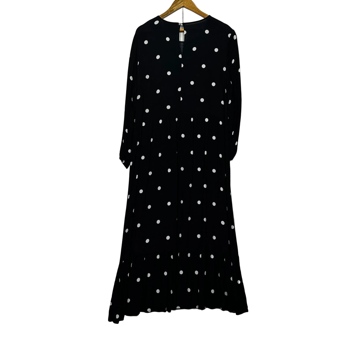 Decjuba Black Polka Dot Dress - Size 14