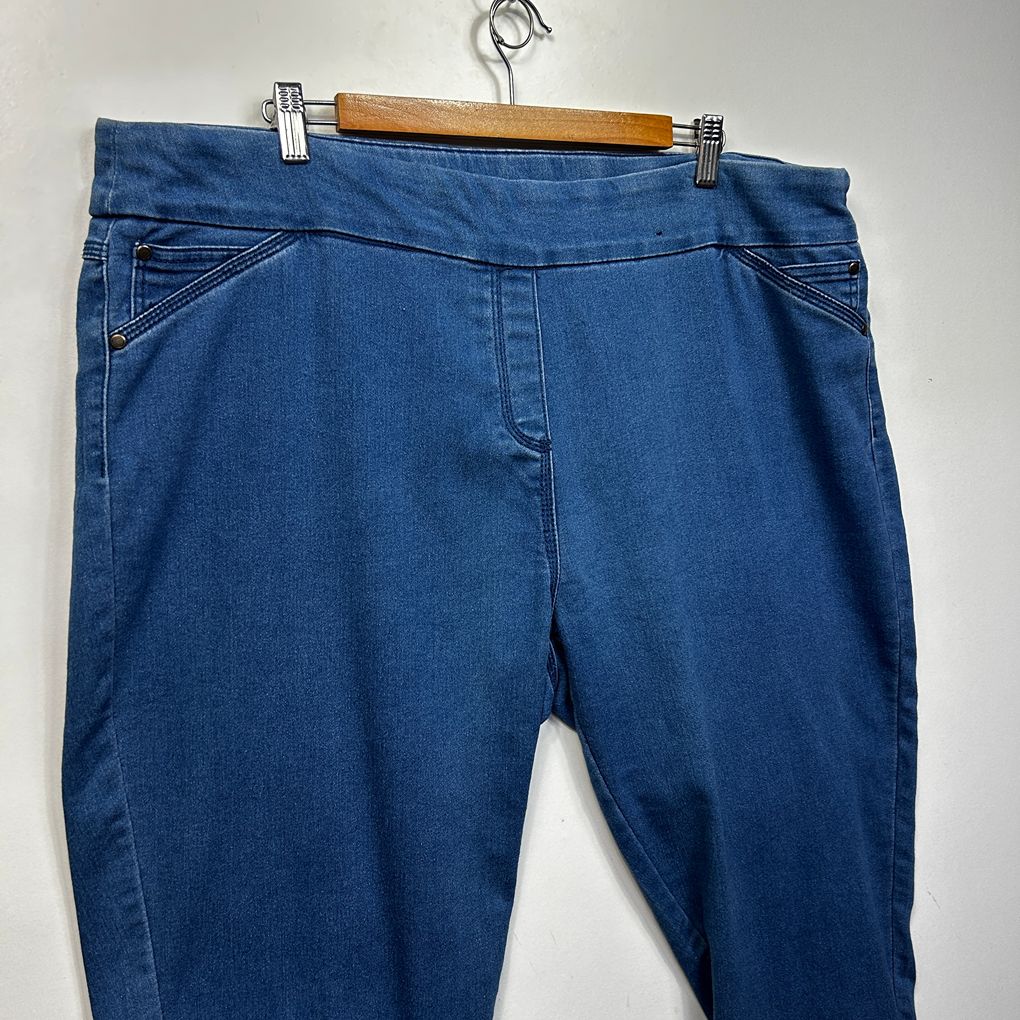 Millers Blue Plus Size Pull On Jeans - Size 22