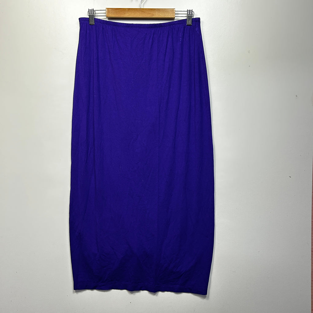 Taking Shape Purple Ruched Skirt - Size 14/XS