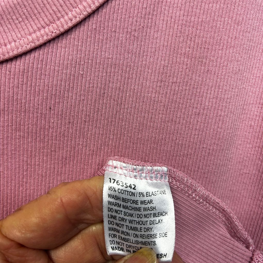 Ed.it.ed Pink Cotton Sleeveless Top - Size 26