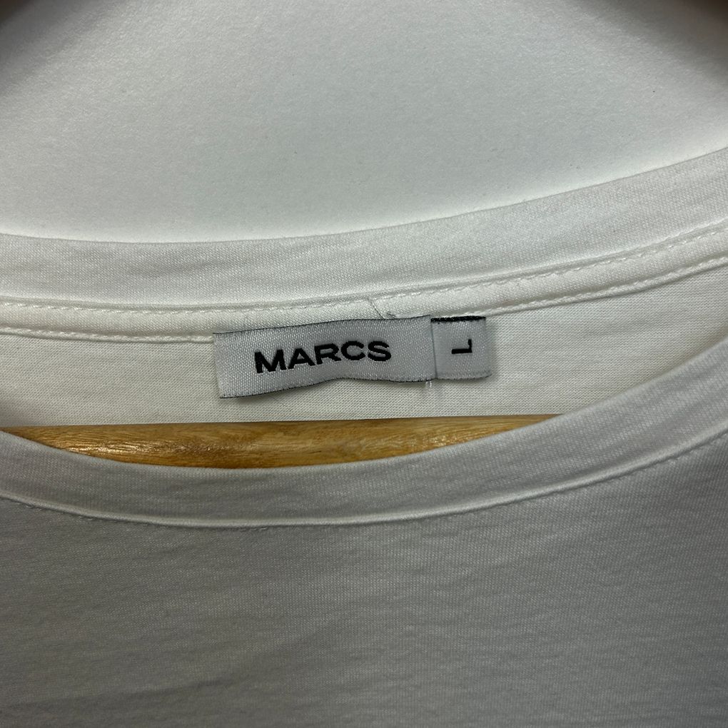 Marcs White Cotton T-Shirt - Size L