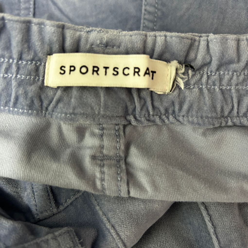 Sportscraft Blue Velvet Feel Straight Leg Pants - Size 18