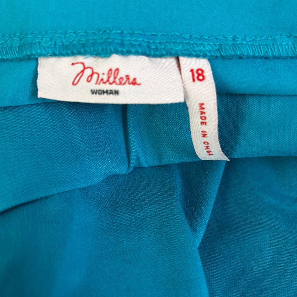 Millers Teal Shorts - Size 18