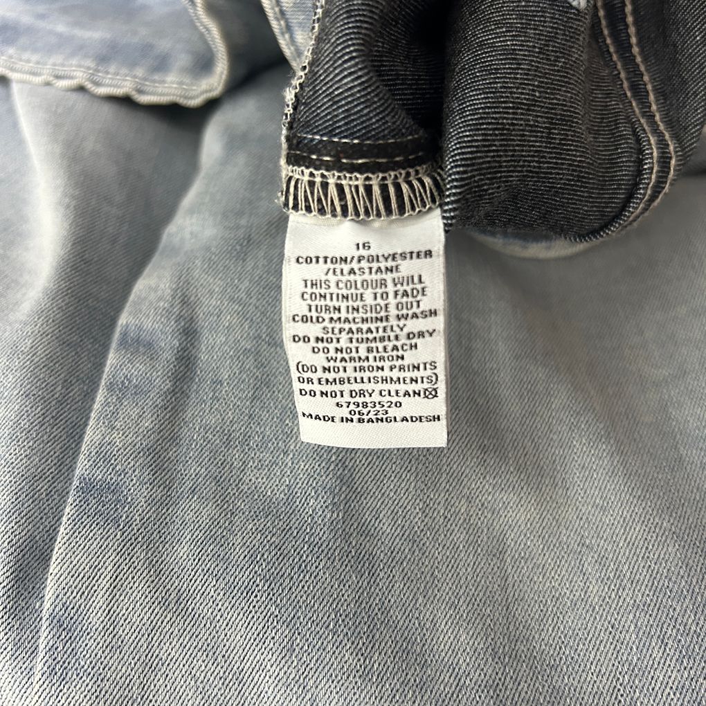 Target Light Blue Denim Crop Jeggings - Size 16