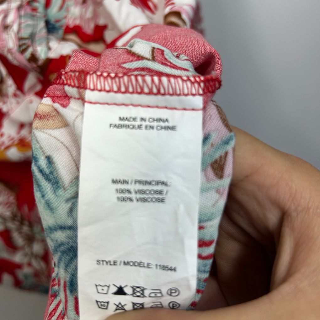 Rivers Red Floral Plus Size Top - Size 22