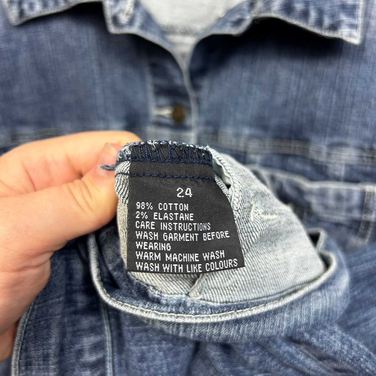 Beme Blue Plus Size Cotton Denim Jacket - Size 24