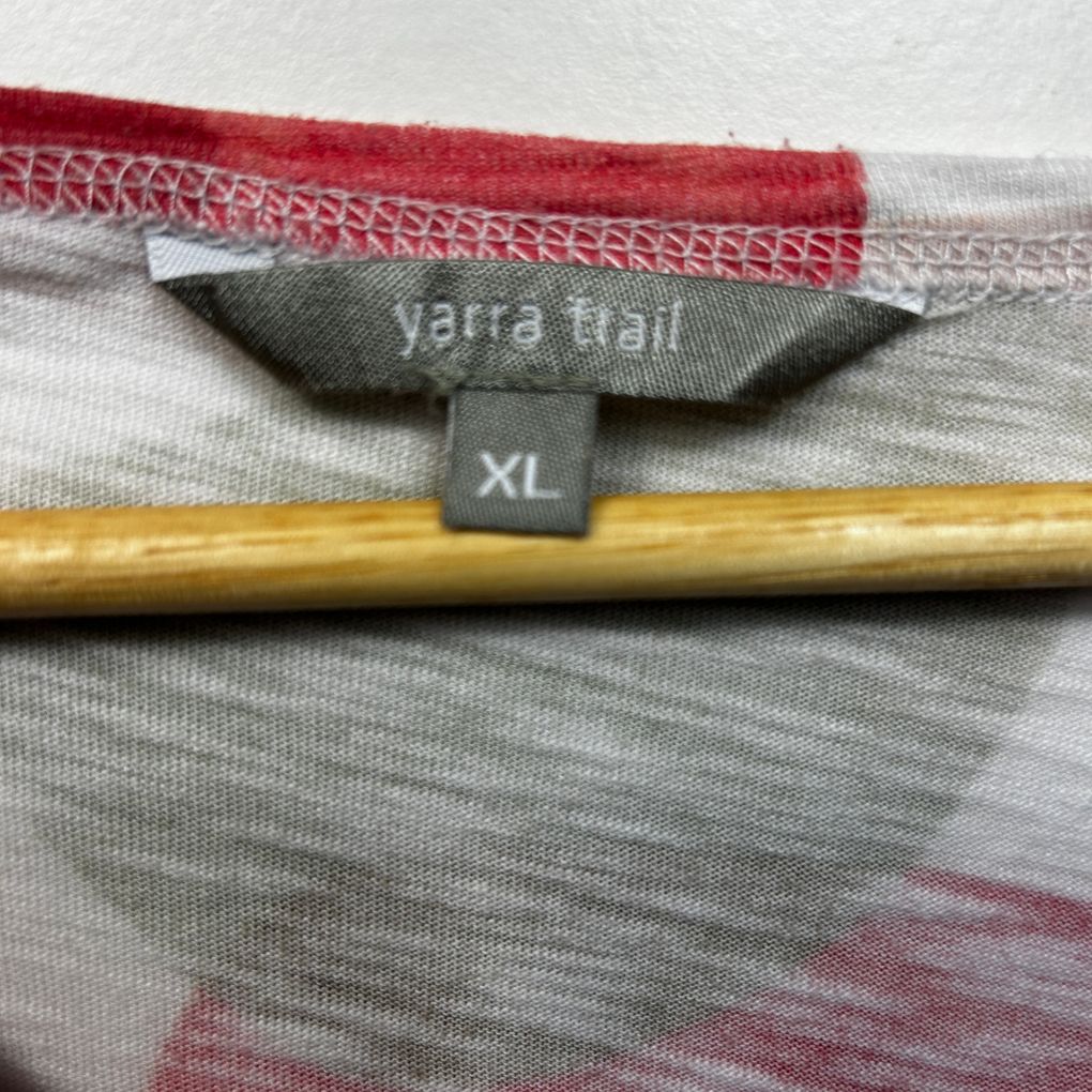 Yarra Trail Multicoloured Cotton Top - Size XL