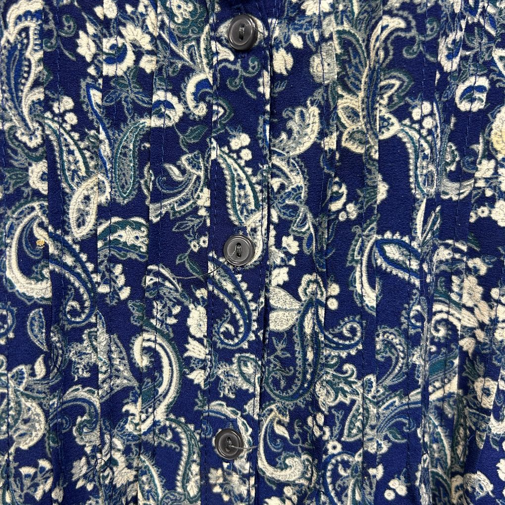 Bellecurve Navy Paisley Top - Size 16
