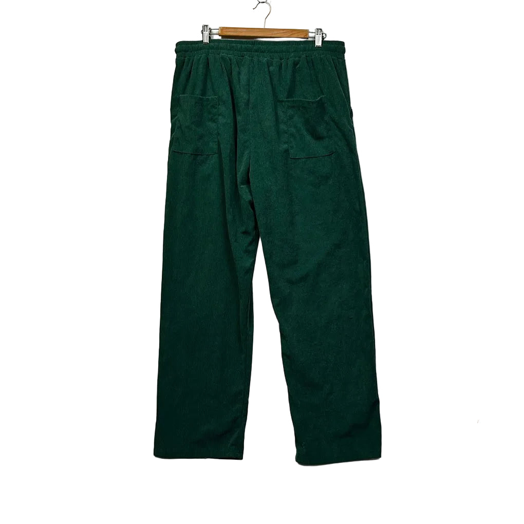 Green Ribbed Pants - Size XXXL