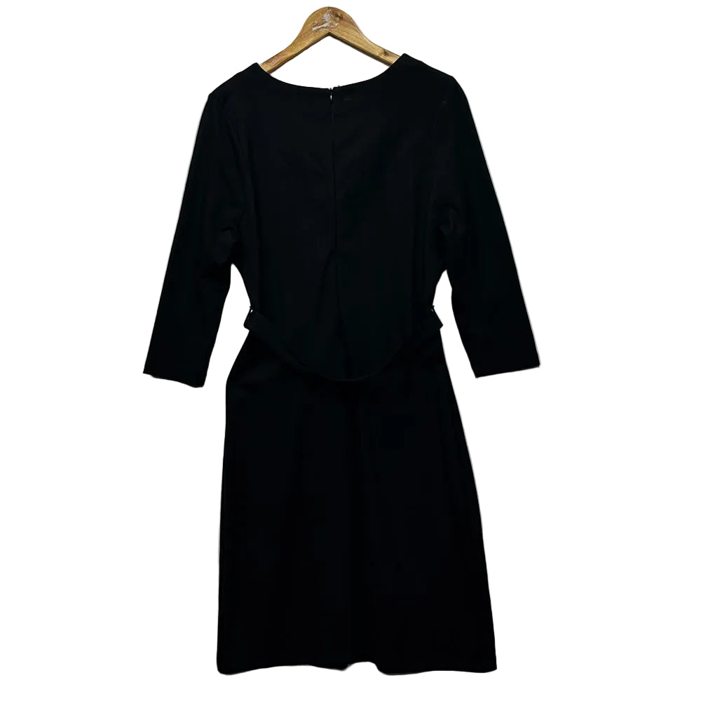 Preview Black Long Sleeve Plus Size Dress - Size 18