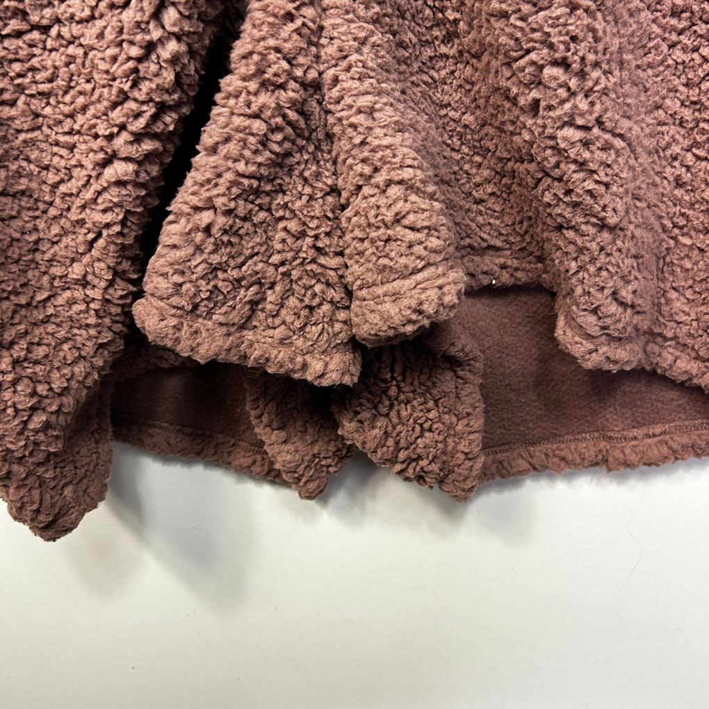 City Chic Mauve Sherpa Snuggle Romper - Size 18/M