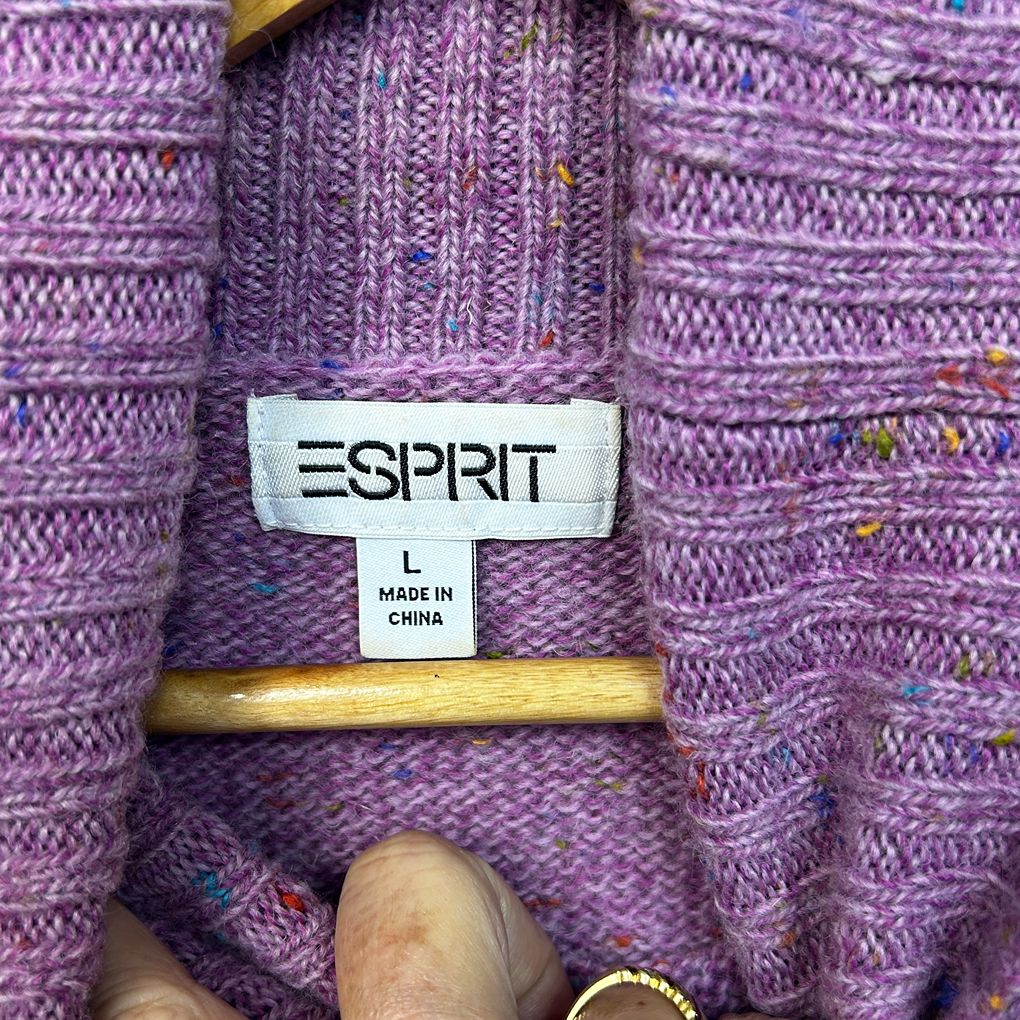 Esprit Purple Speckle Jumper - Size L