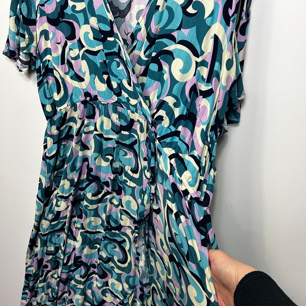 Little Party Dress Teal Plus Size Dress - Size 22