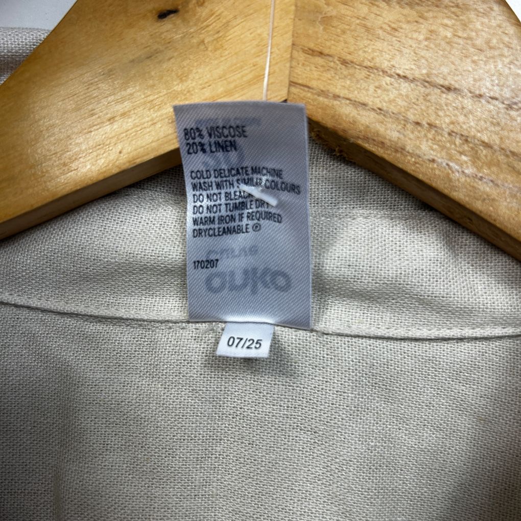 Anko Beige Linen Shirt - Size 20