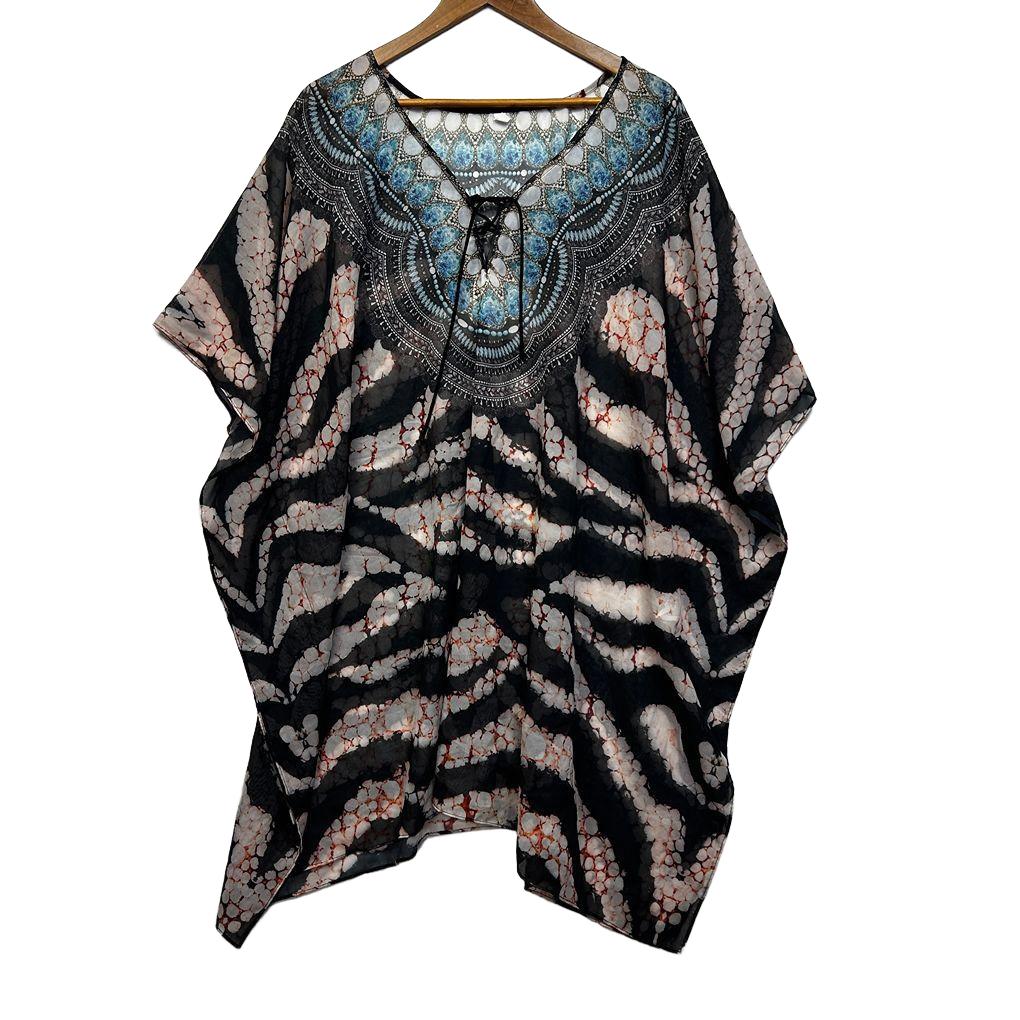 Multicoloured Kaftan Top -  One Size