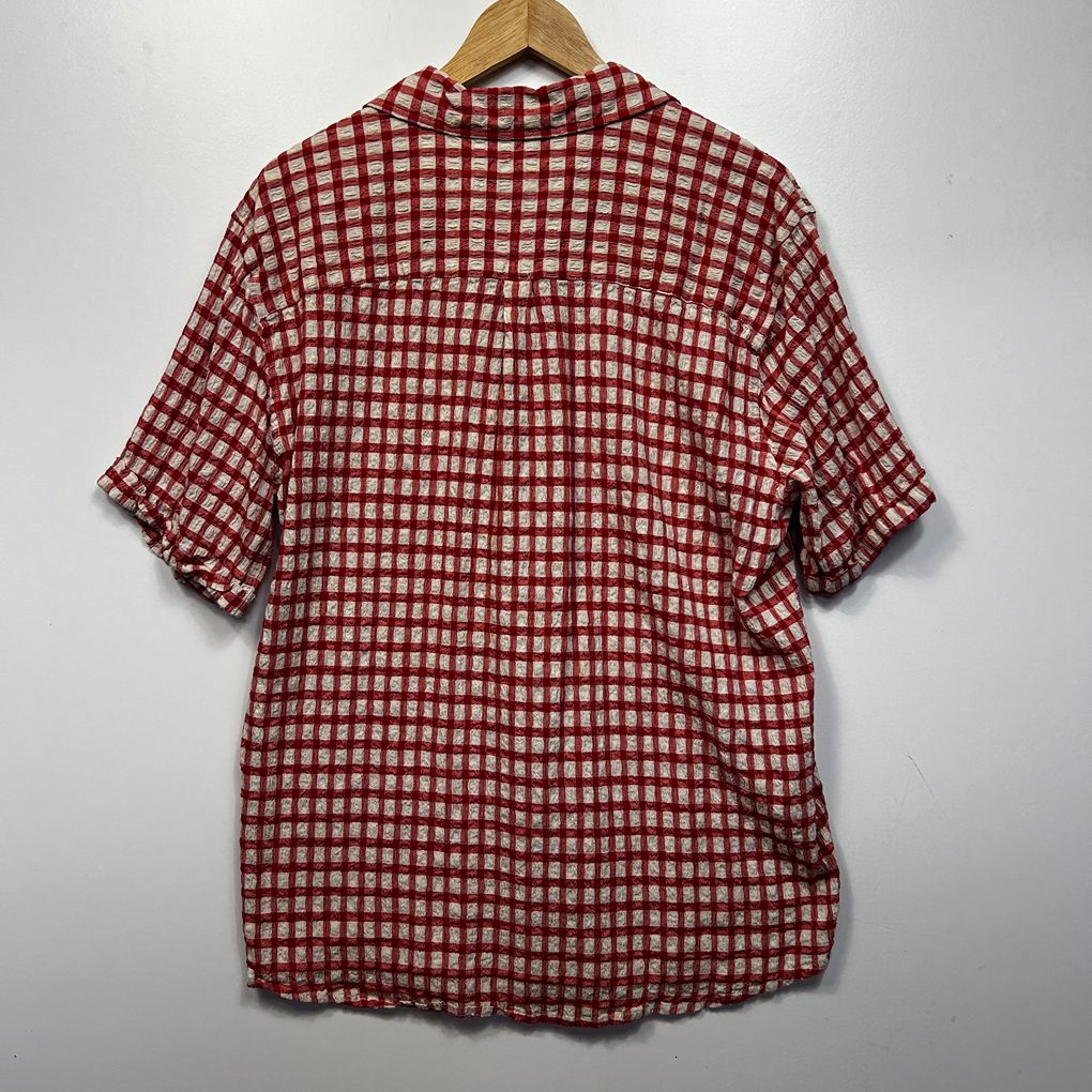 Mantaray Red Check Cotton Mens Shirt - Size 3XL