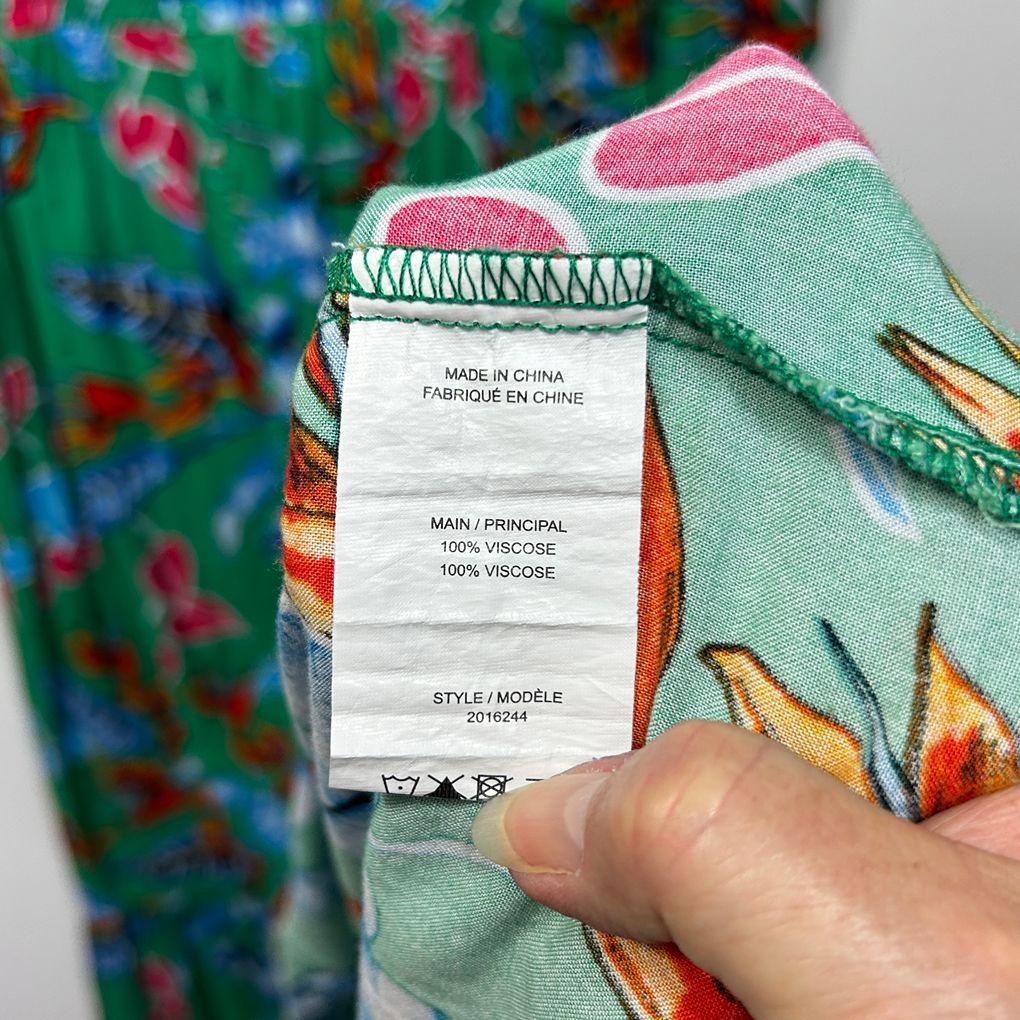 Katies Green Floral Maxi Dress - Size 18