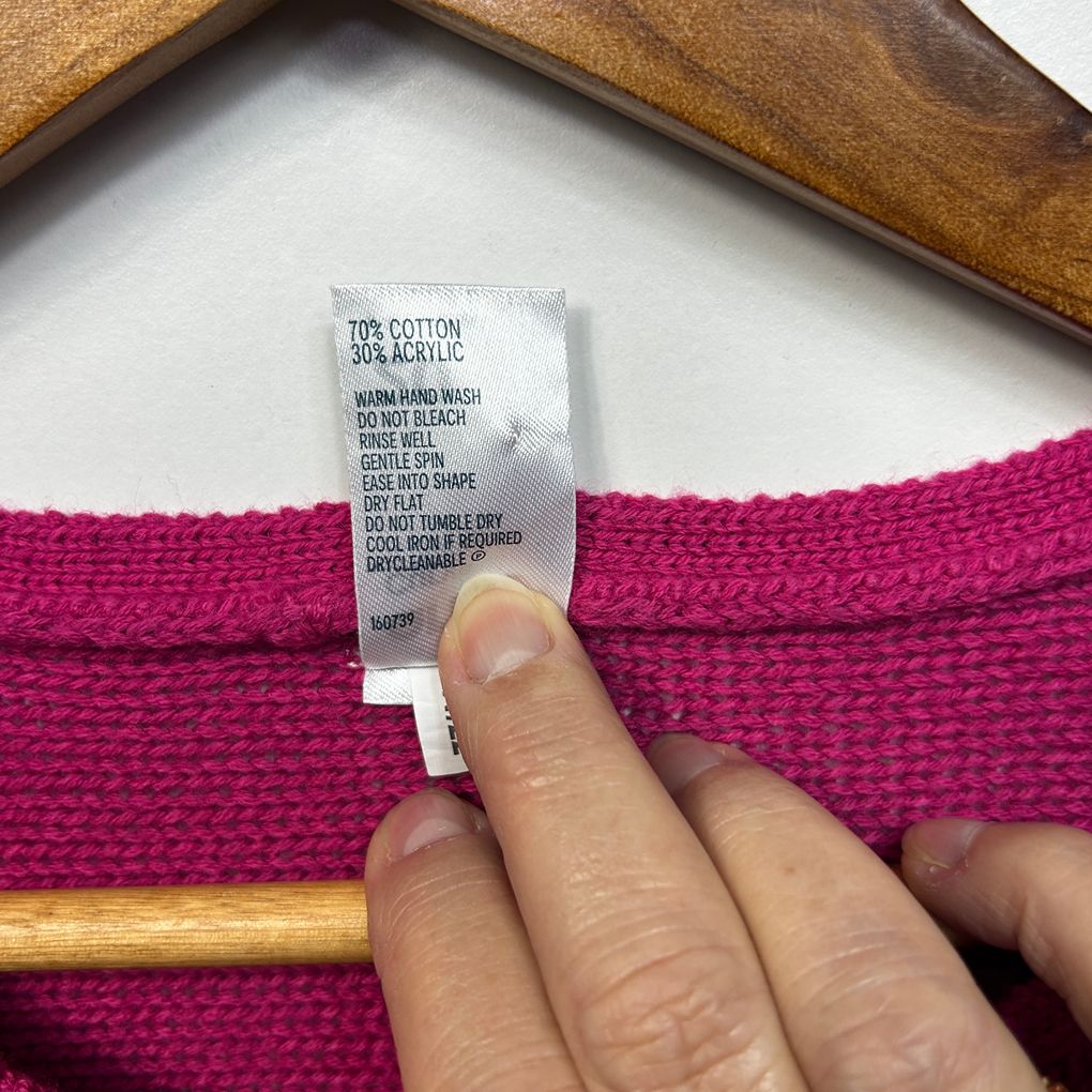 Anko Pink Cotton Knit Top - Size 20