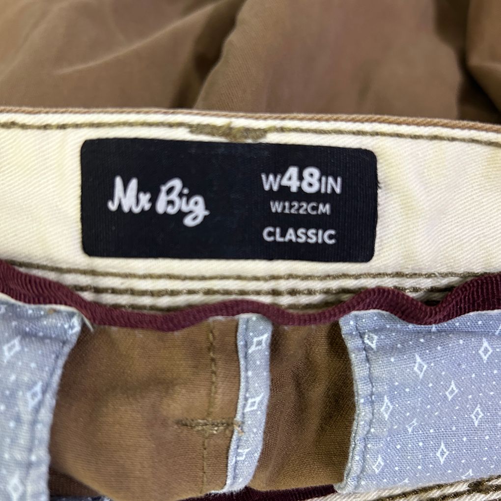Mr Big Tan Cotton Chino Shorts - Size 48