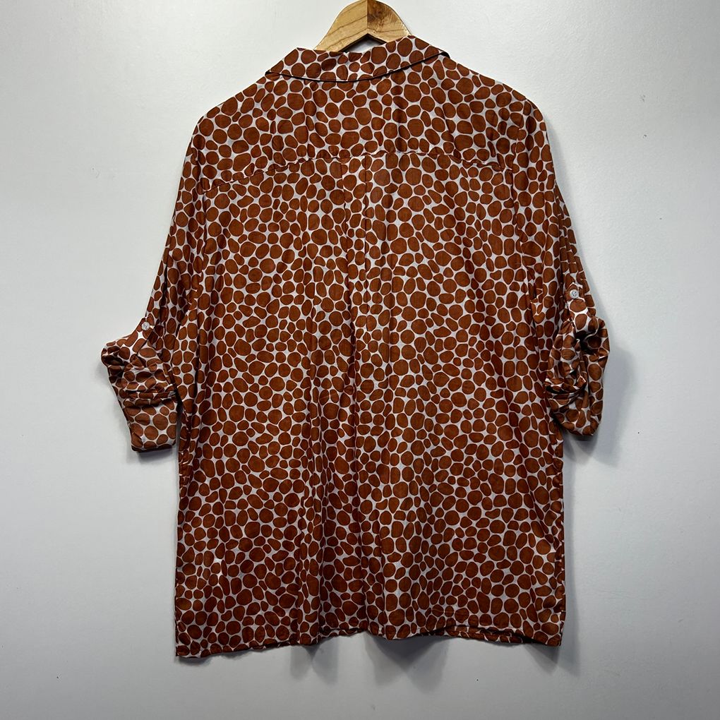 Millers Tan Cotton Top - Size 22