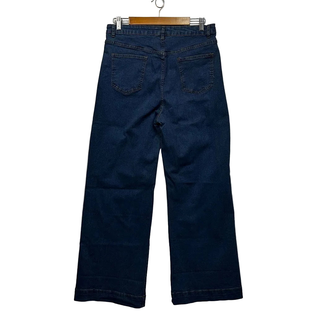 Fria Blue Wide Leg Jeans - Size 16