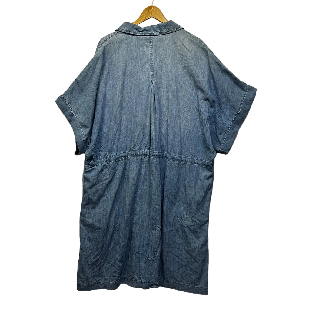 Isobelle Blue Cotton Denim Dress - Size 26