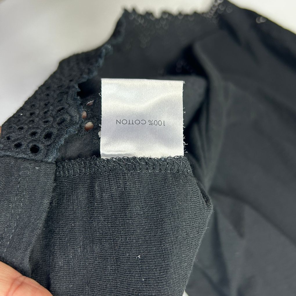 Autograph Black Cotton Top - Size 20