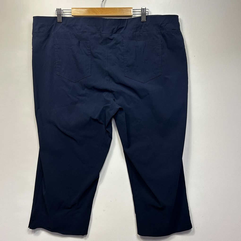 Taking Shape Navy Plus Size Cropped Pants - Size 22
