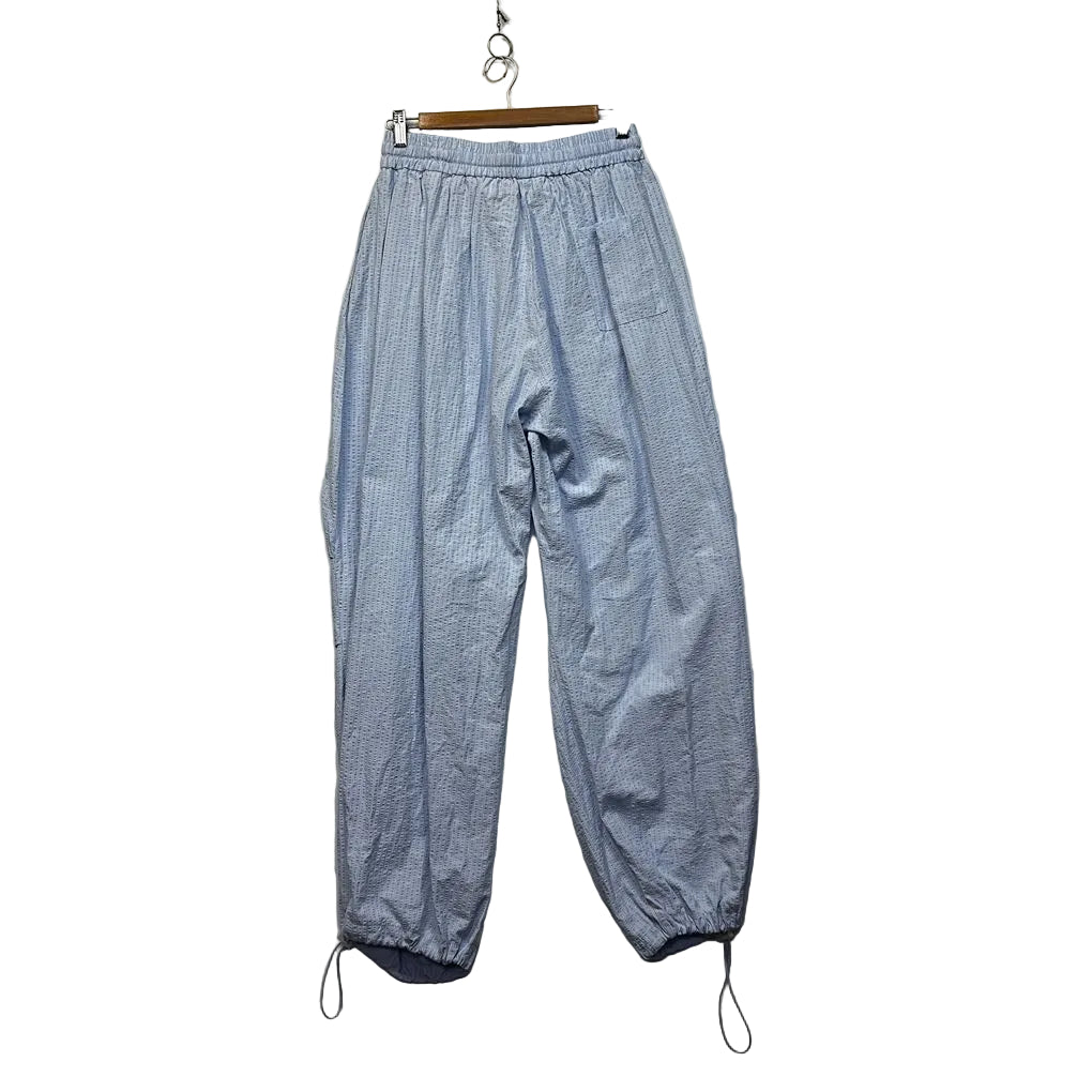 Bronzesnake Blue Striped Cotton Baggy Oversizes Pants - Size 12