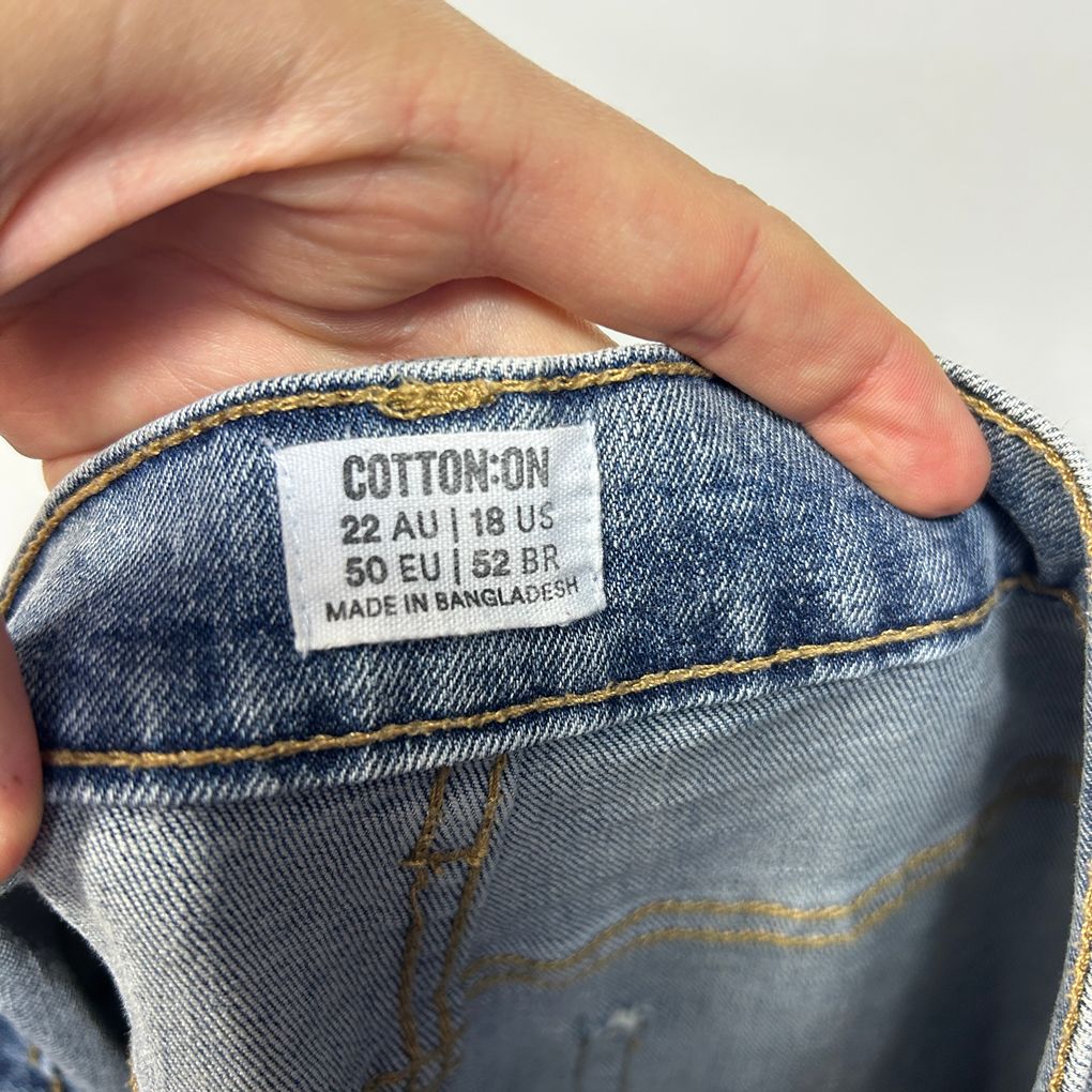 Cotton On Blue Plus Size Jeans - Size 22