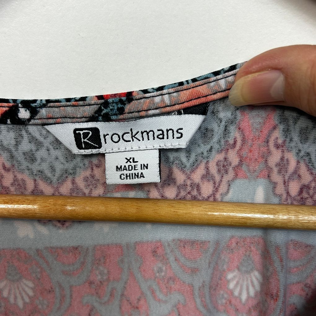 Rockmans Multicoloured Print Top - Size XL