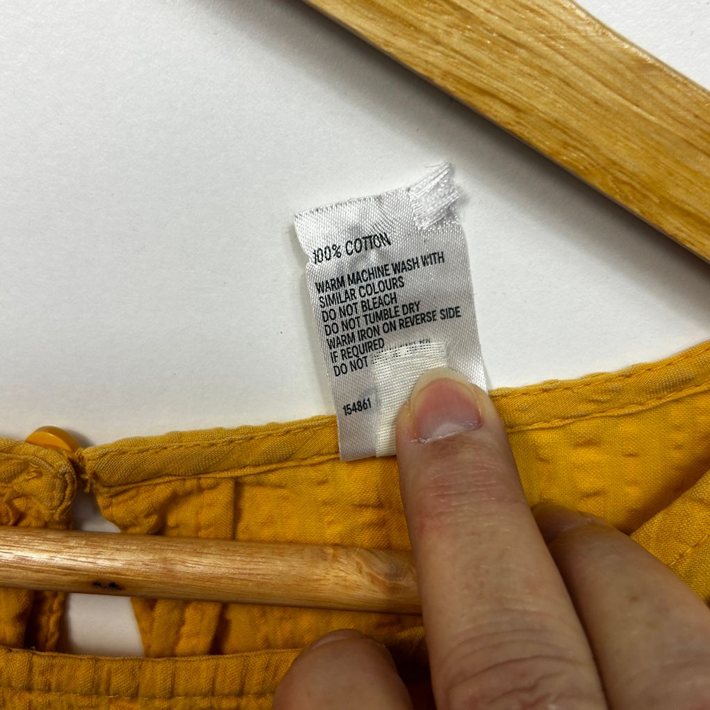 Anko Mustard Cotton Top - Size 18