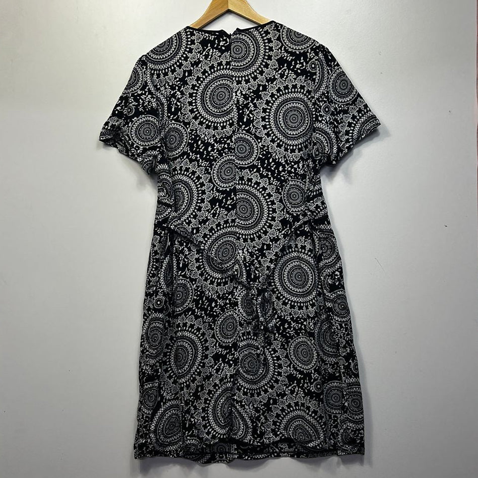BIB Black Plus Size Cotton Dress - Size 18