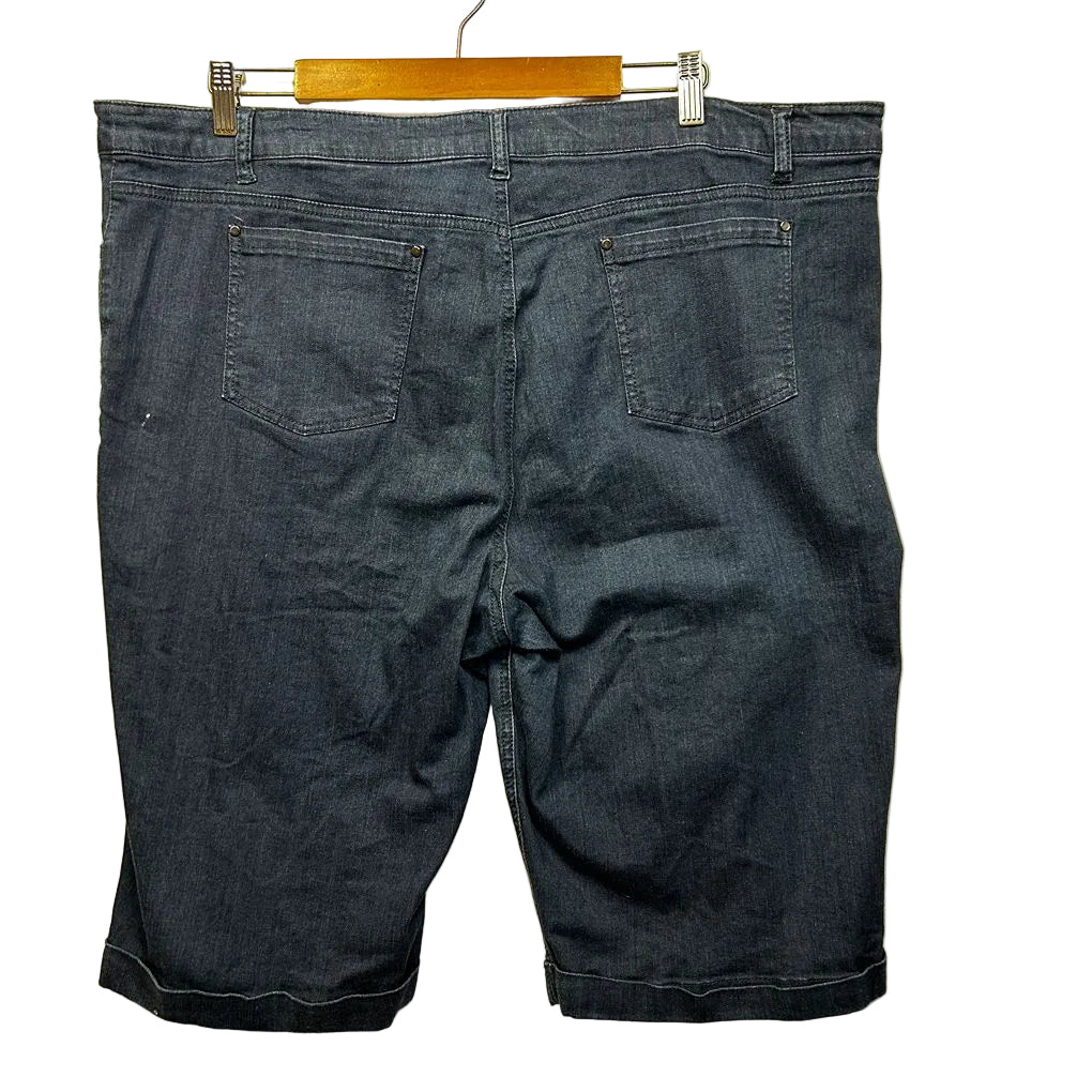 Suzanne Grae Denim Blue Shorts - Size 22