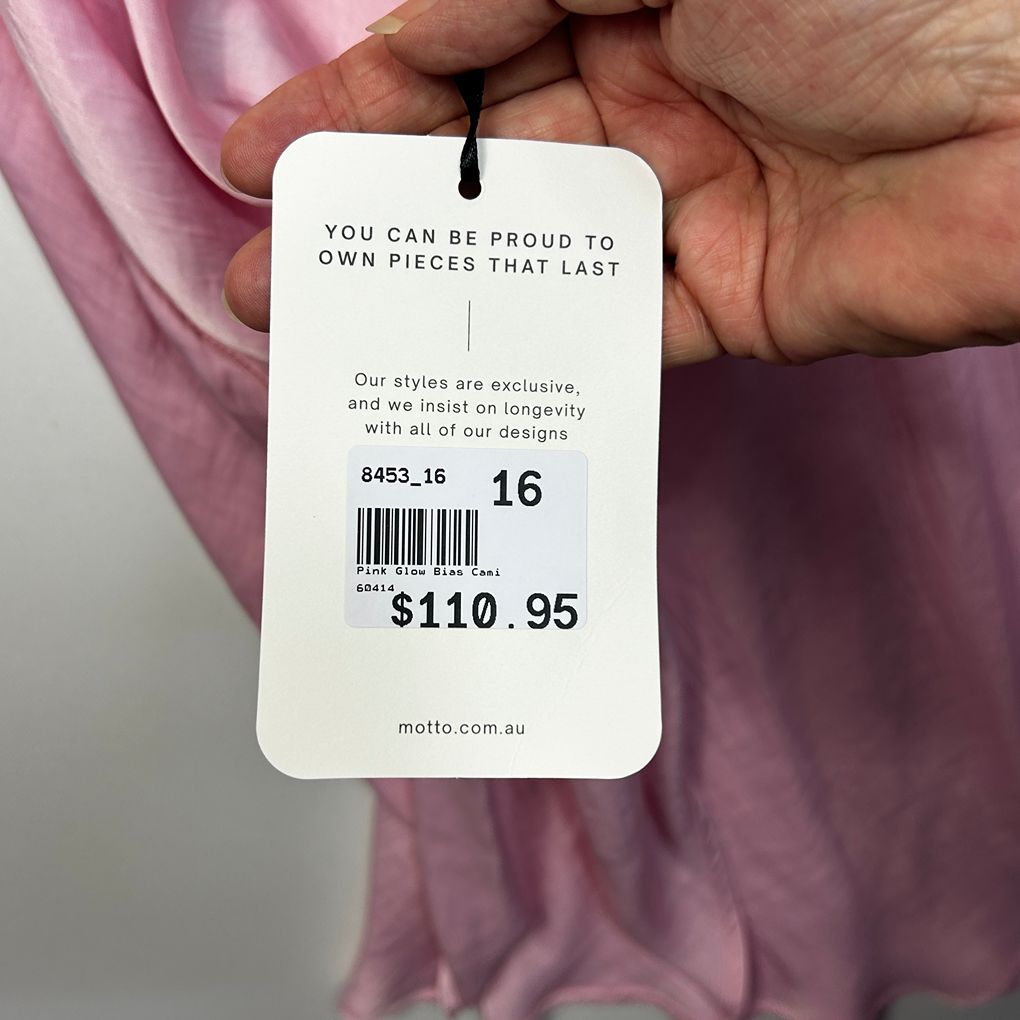 Motto Pink Cami - Size 16