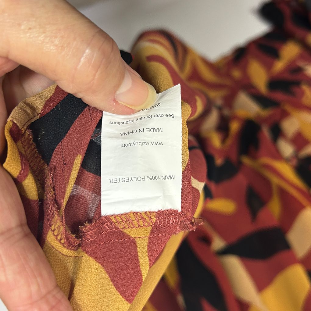 Sara Multicoloured Plus Size Hi Low Longline Shirt - Size 20