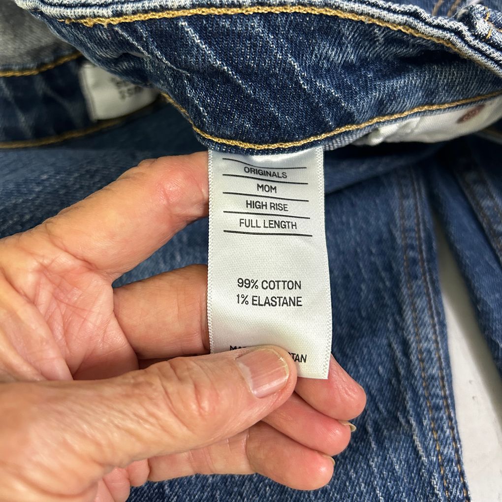Just Jeans Blue Mom High Rise Full Length Jeans - Size 14