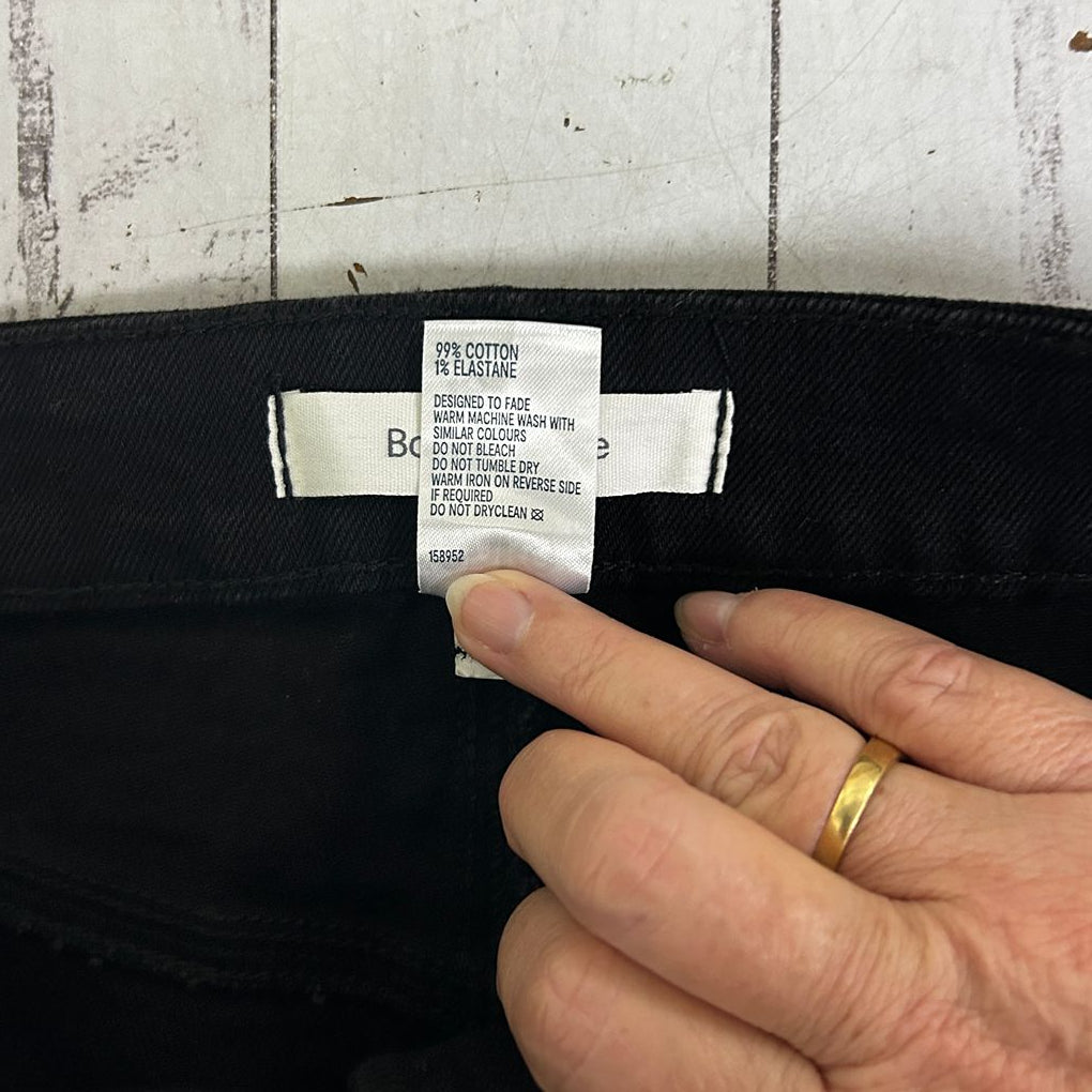 Anko Black Bootcut Mid Rise Jeans - Size 16