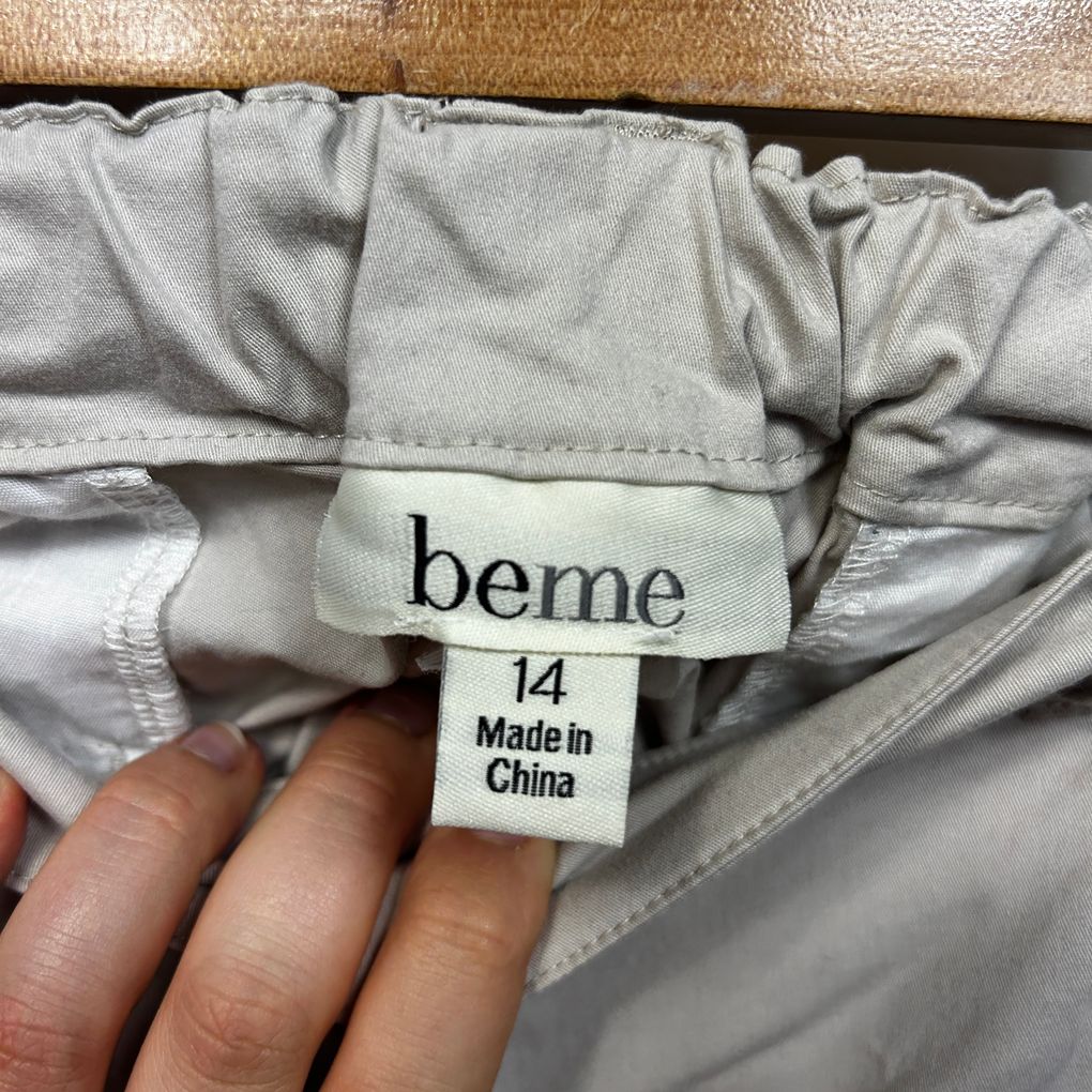 Beme Beige Cotton Shorts - Size 14