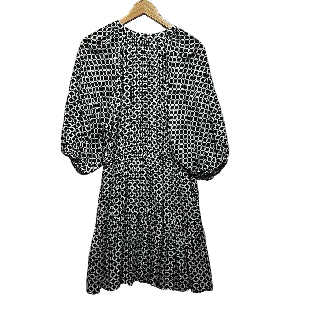 Target Green Geometric Print Oversized Sleeve Dress - Size 16