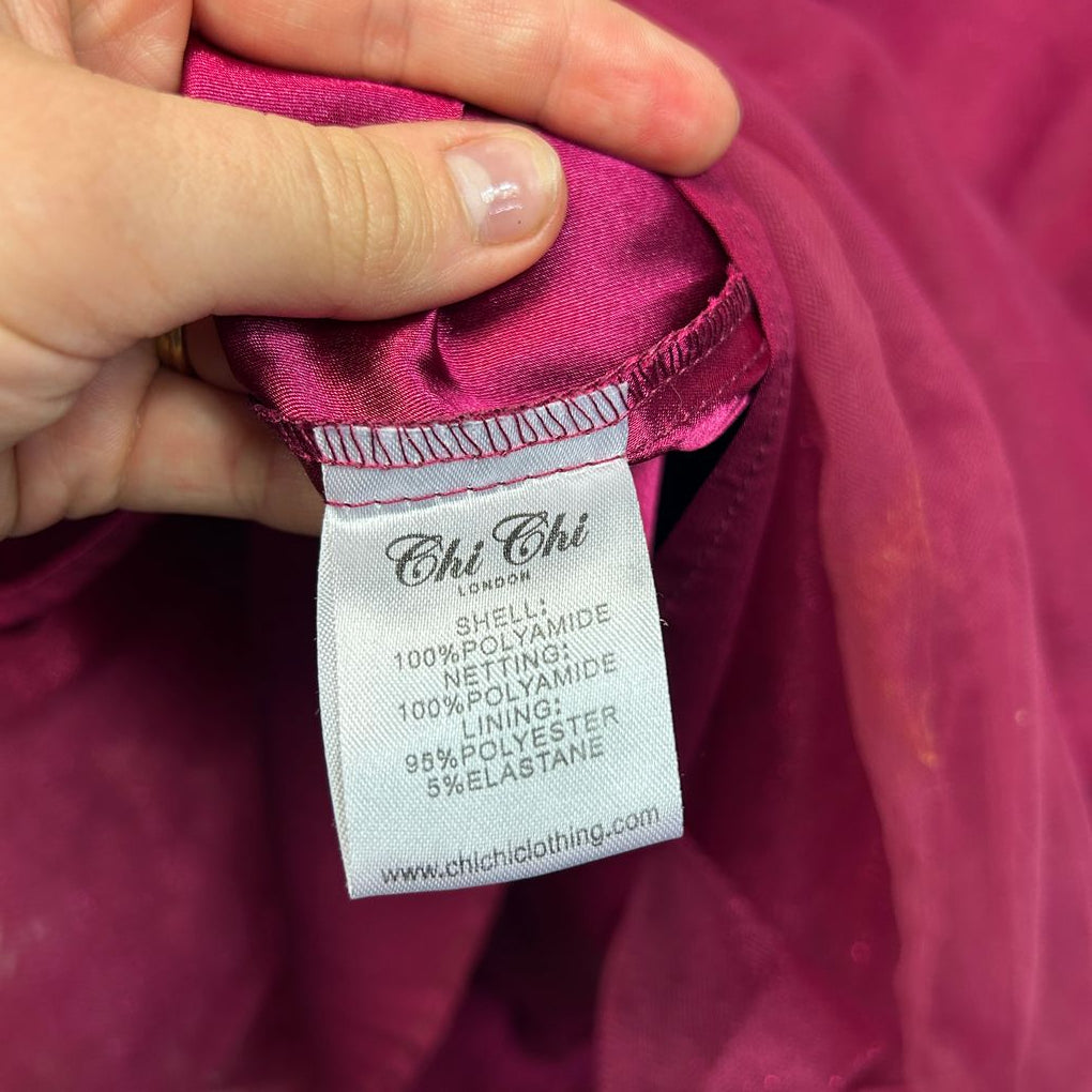 Formal Burgundy Lace Dress - Size 22