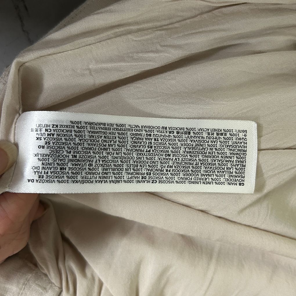 Forever New Beige Linen Pants - Size 20